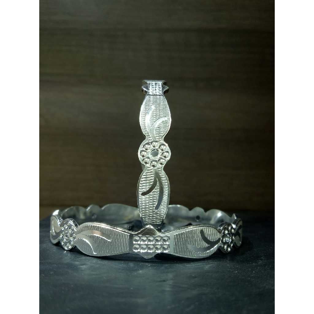 Silver Plain CNC Bangles