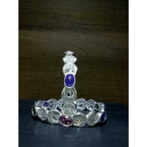 Silver Stylish Micro Bangle  For Ladies