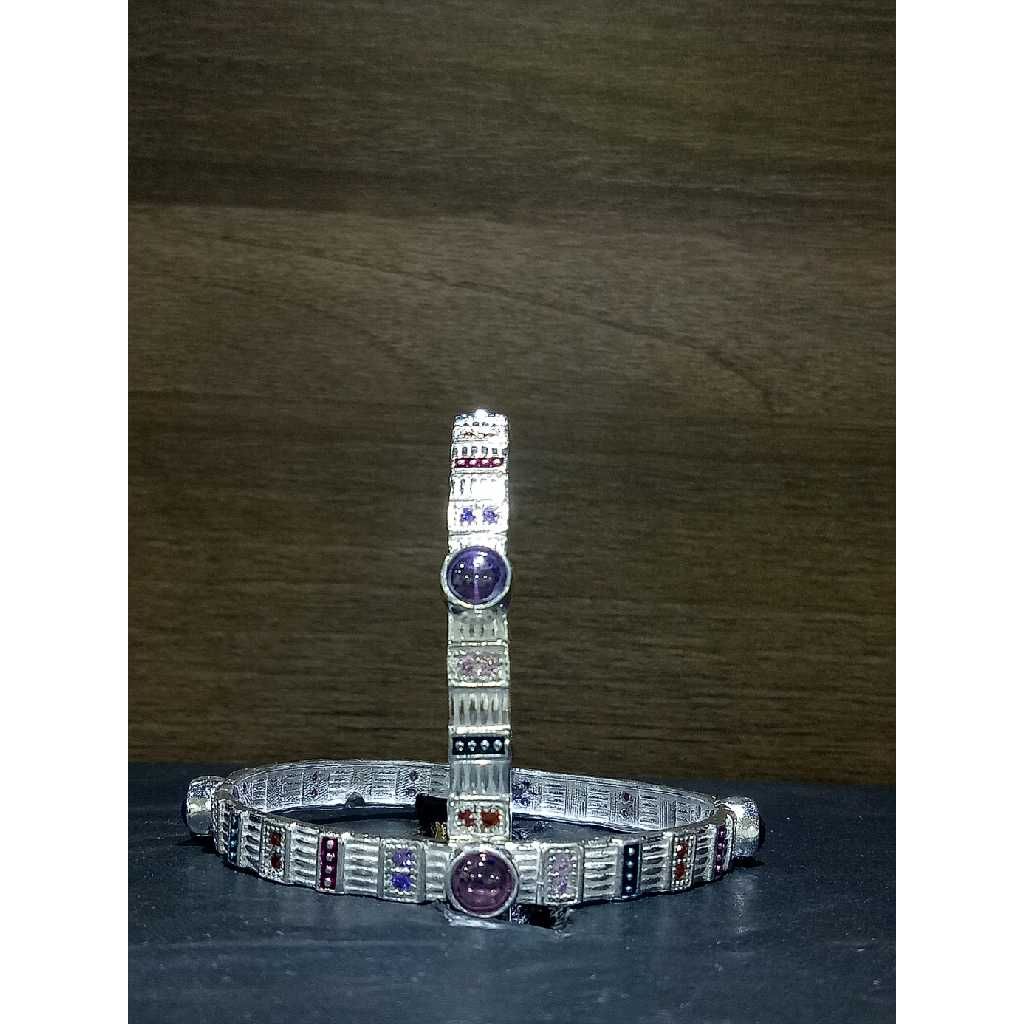 Silver Studded Micro Bangle - Image 3