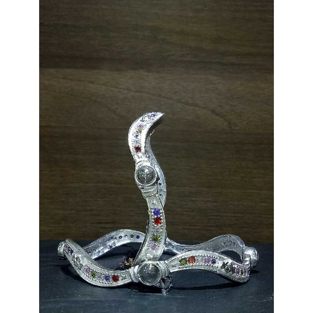Silver Studded Micro Bangle - Image 2