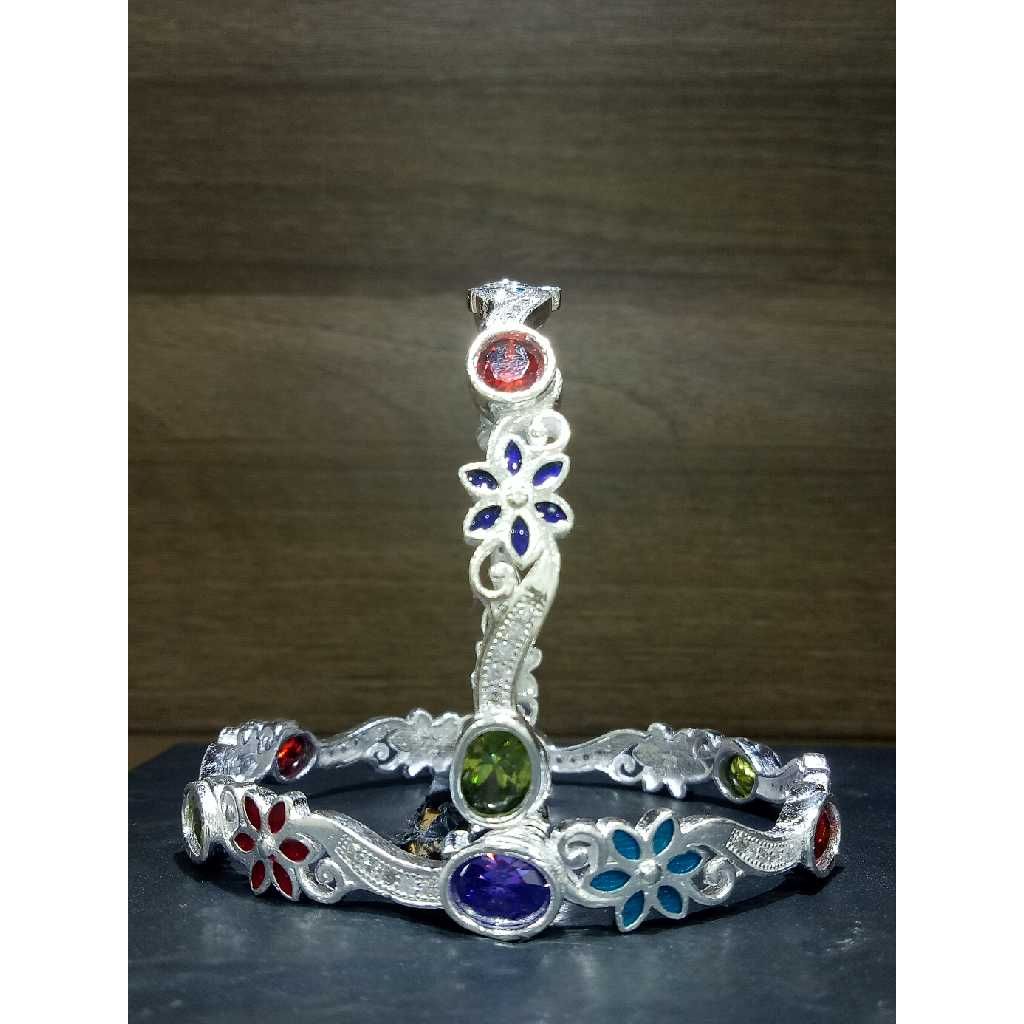 Silver Studded Micro Bangle