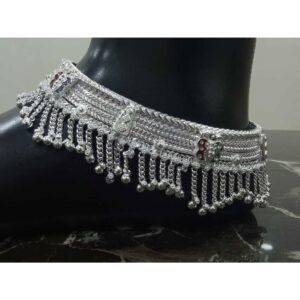 Silver Stylish Bridal anklet