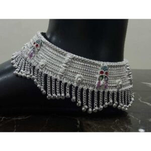 Silver Stylish Bridal anklet