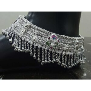 Silver Stylish Bridal anklet