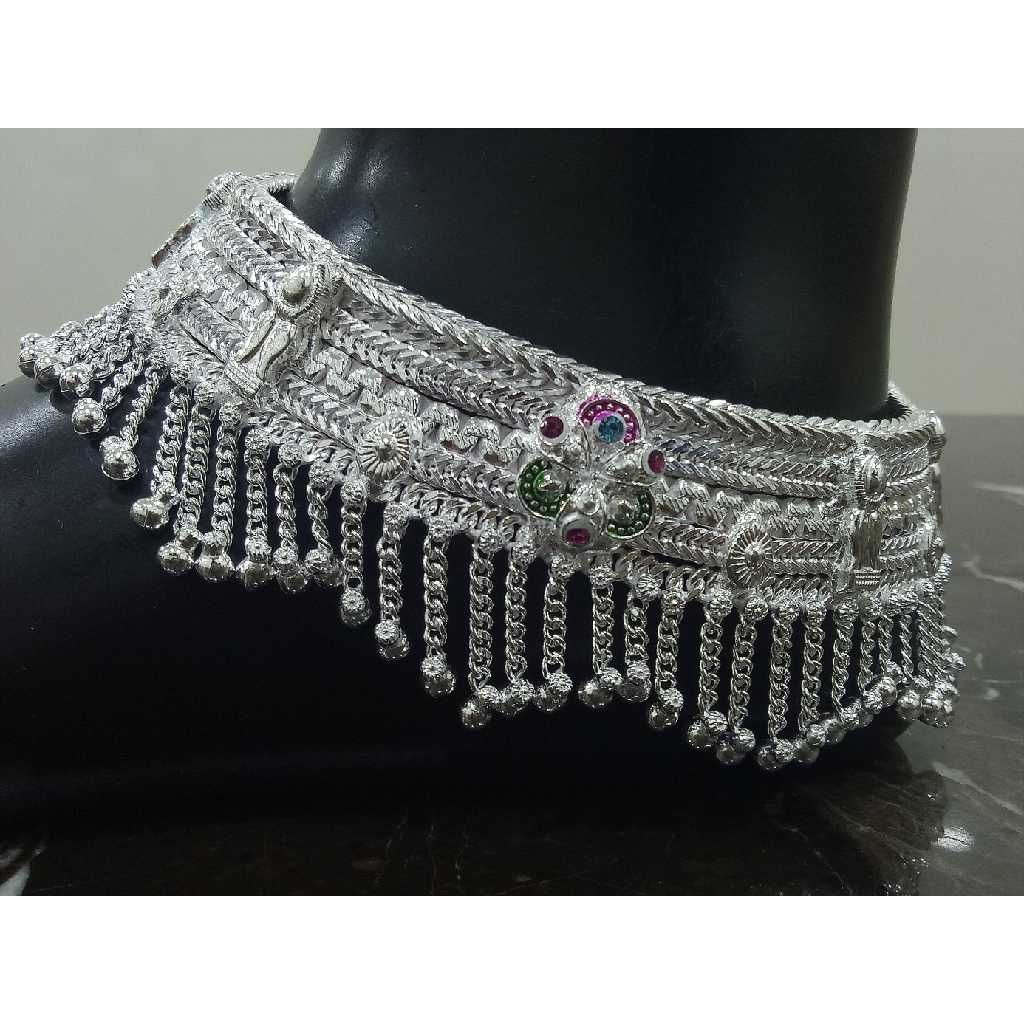 Silver Stylish Bridal anklet
