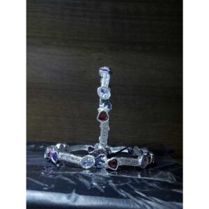 Silver 925 Studded Diamond Ladies Bangles