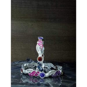 Silver Modern Ladies Bangles