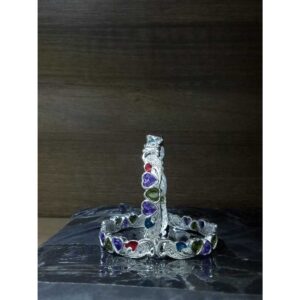 Silver Modern Ladies Bangles