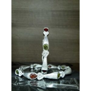 Stylish Ladies Silver Bangles