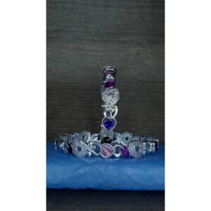 Modern Silver Meenakari Ladies Bangles