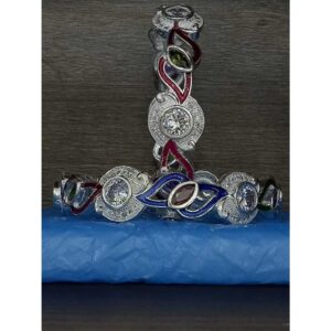 Modern Silver Meenakari Ladies Bangles