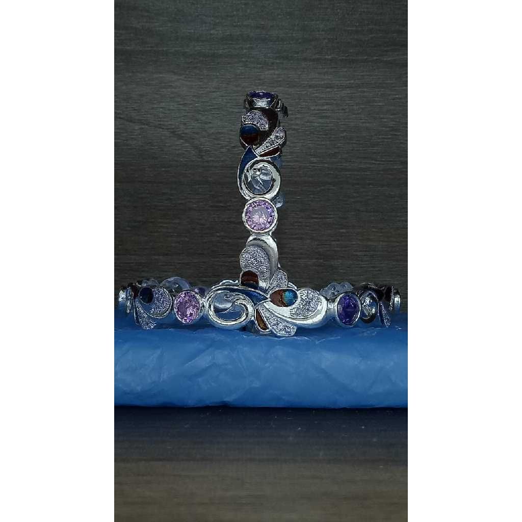 Silver Stylish Ladies Bangles - Image 5