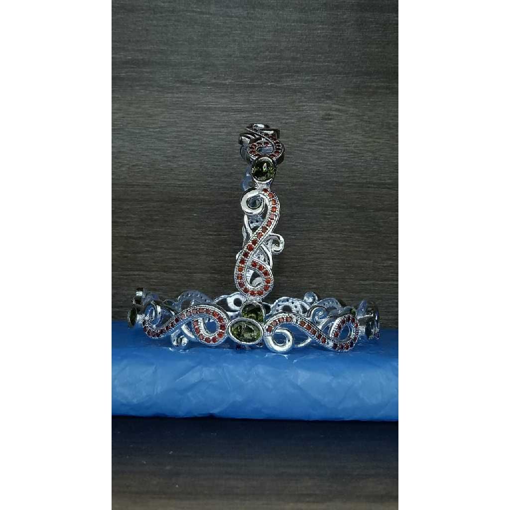 Silver Stylish Ladies Bangles - Image 4