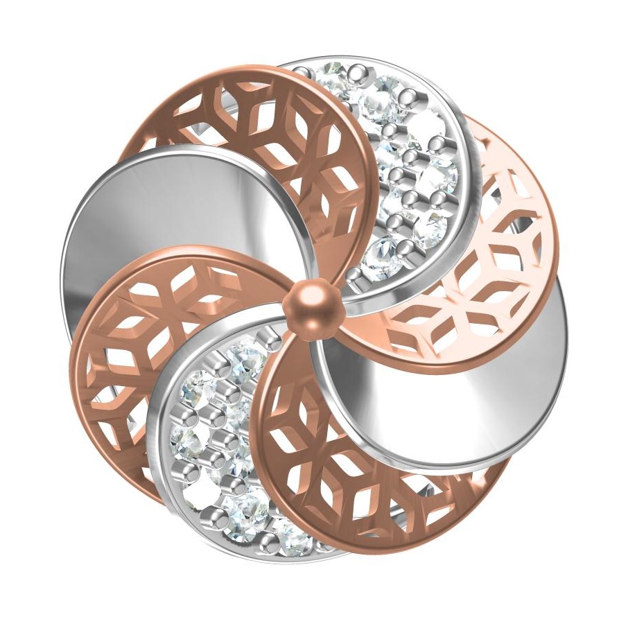 916 Stylish Gold Ladies Earring