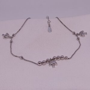 antique silver ladies anklets