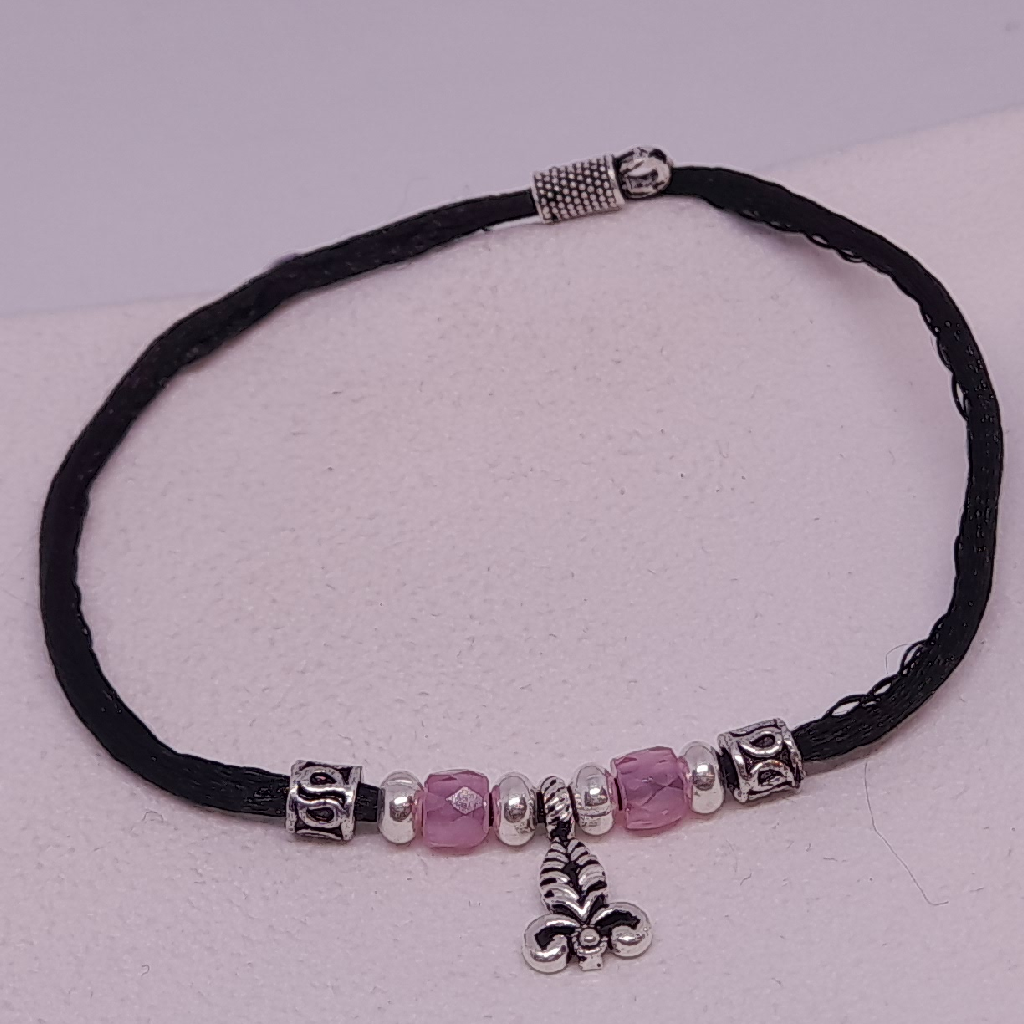 Black dori oxidized fancy ladies anklets