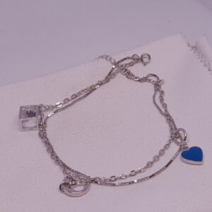 silver fancy tree design fancy anklets