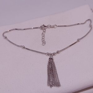 silver anklets for ladies