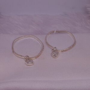 Silver Heart kada For Baby