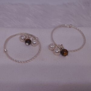 silver fancy bol baby kada