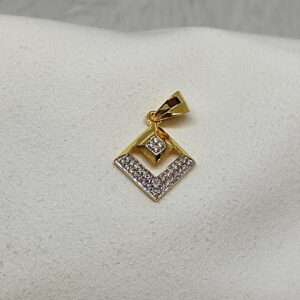 gold  Square design pendant
