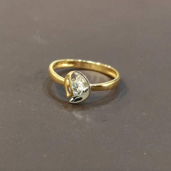 22KT Gold Simple Design Hallmark Ring