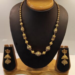 22KT Gold Stylish Design Hallmark Necklace Set