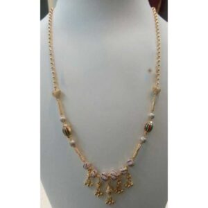 916 Gold Designer Vertical Mala