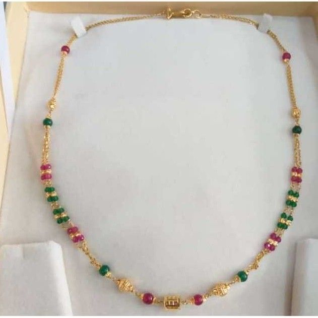 22KT Gold Fancy Vertical Mala