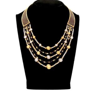 22K / 916 Gold Indian Designer Vertical Mala