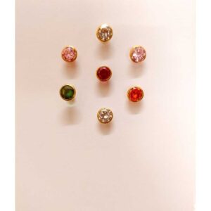 Gold Diamond Nose Studs