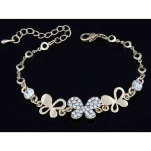 Silver Indian Ladies Butterfly Bracelet