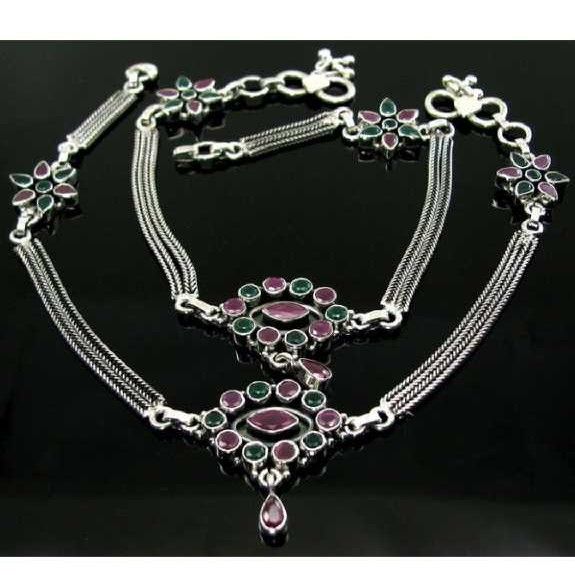 Silver Indian Ladies Traditional Payal