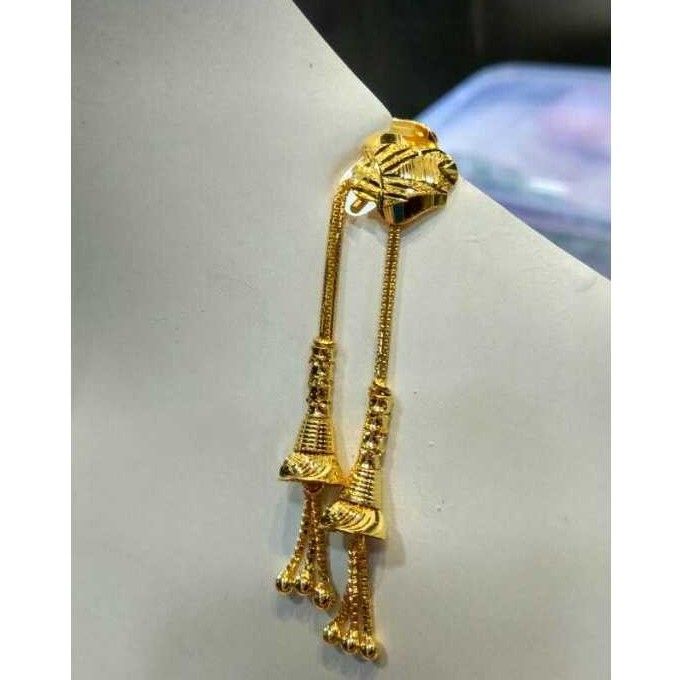 22K / 916 Gold Antique Ladies Long Earrings