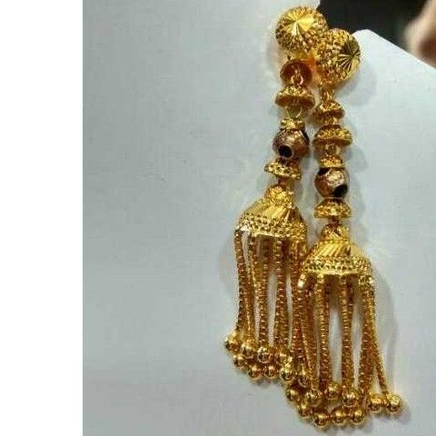 22K / 916 Gold Charming Indian Modern Earrings