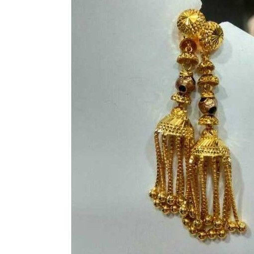 22K / 916 Gold Ladies Indian Antique Earrings