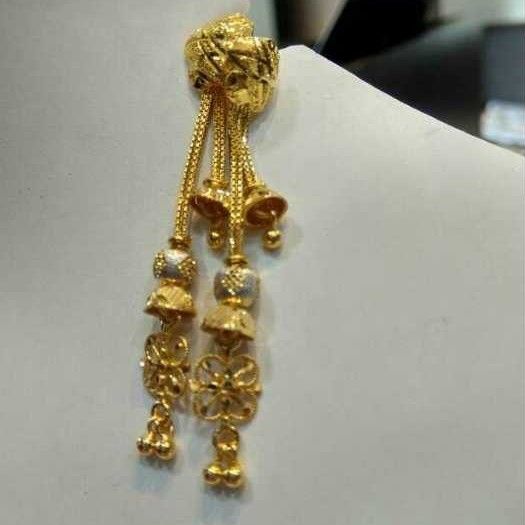22k Gold Antique Indian Earrings