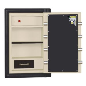 Single door heavy iron jewelry locker