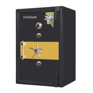 Single door heavy iron jewelry locker