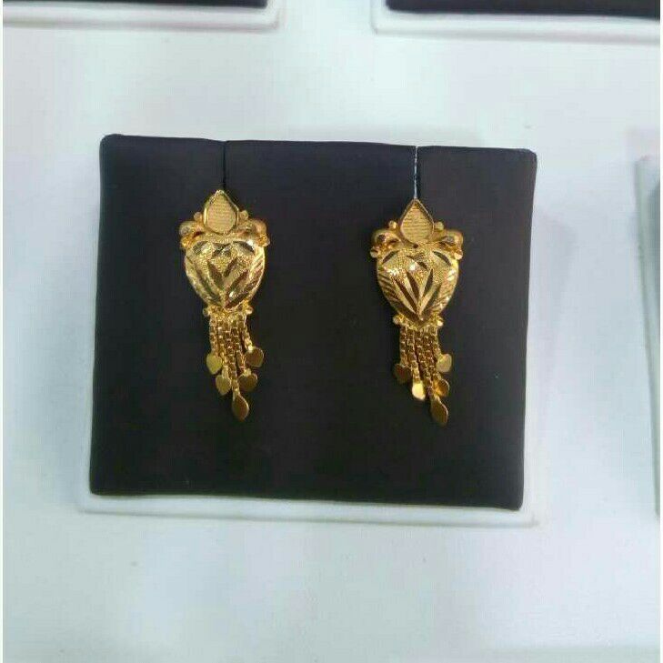 22K / 916 Gold Ladies Jhumka Earrings