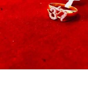 Gold Om Shape Gents Ring