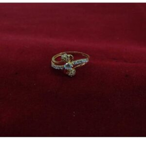 916 Gold Charming CZ Stone Ladies Ring