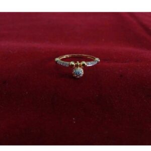 916 Yellow Gold Casting CZ Stone Ladies Ring