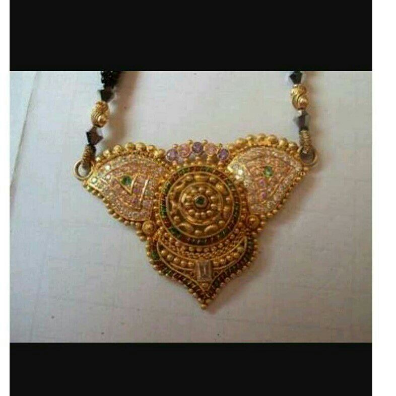 22k Gold Fancy Mangalsutra Pendant