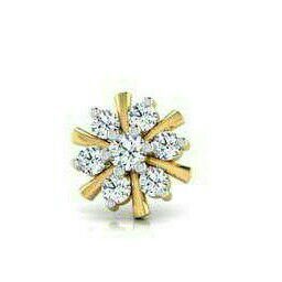 Gold Shiny Modern Diamond Ring