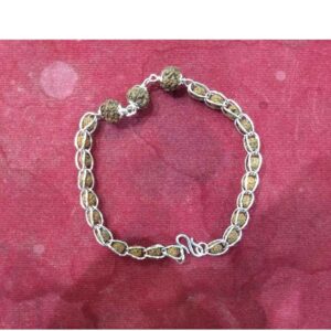 Silver Rudraksh Indian Bracelet