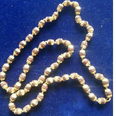 916 Gold Handmade Gents Rudraksh Mala