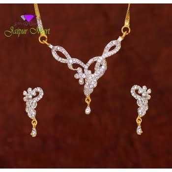 750 Silver Ladies Indian Ethical Cz Mangalsutra - Image 5