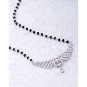 750 Silver Ladies Indian Ethical Cz Mangalsutra