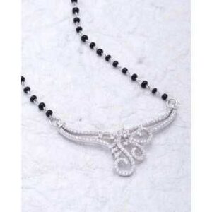 750 Silver Ladies Indian Ethical Cz Mangalsutra